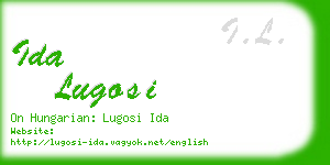 ida lugosi business card